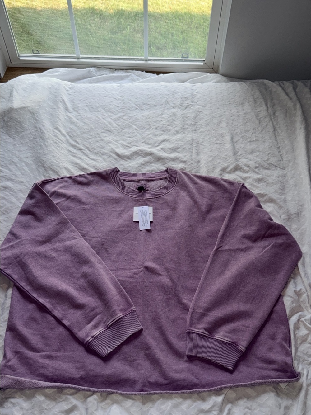 American Eagle Outfitters Lavender Crewneck Sweater